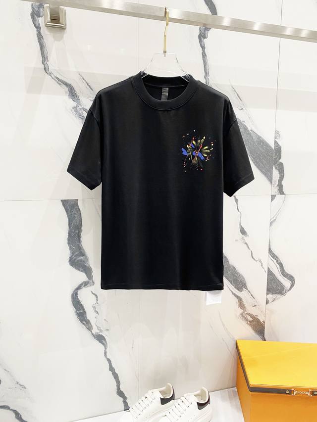Chrome Hearts 克罗心320克洗水短袖涂鸦十字架梵文Logo前后印花标识官方同步 1:1原版开模时尚个性 百搭潮流纯原品质 原版洗水面料吊牌 领标