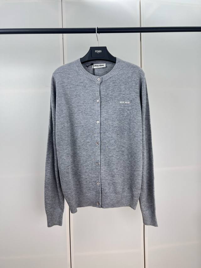 Miumiu缪缪提花字母针织开衫S M L Xl