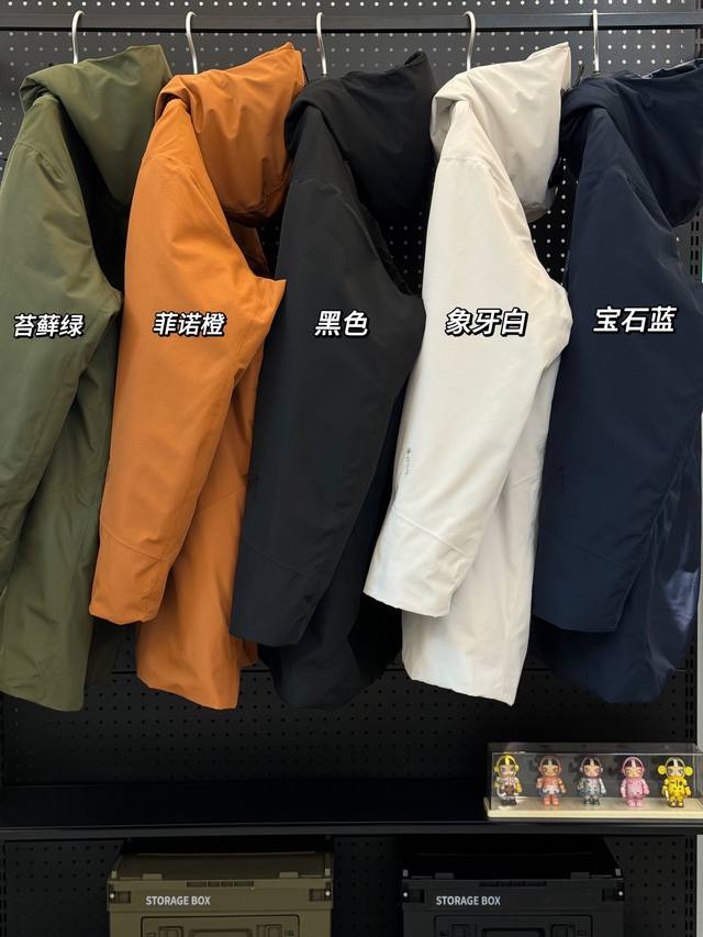 款号G30 顶级品质Arcteryx Therme Parka 始祖鸟防水羽绒派克大衣外套男6581 6696 中长款 连帽羽绒服 防风 防水 保暖夹克外套 刺