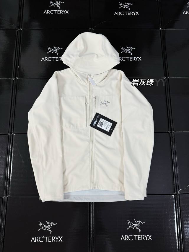 款号G04 市场最高版本全压胶始祖鸟Gamma Mx Hoody纯色保暖软壳连帽外套原版一比一打版！不要拿其他次货来比较！！-Arcteryx Gamma Mx