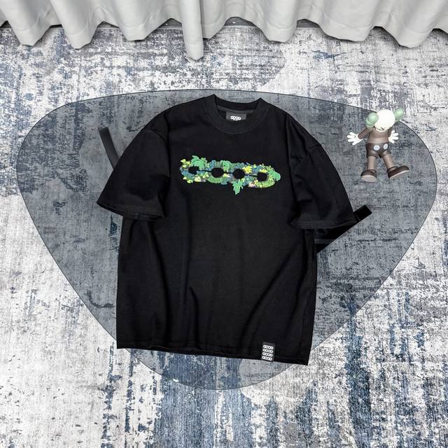 市场顶级版本Goodbrand 2025Ss 立体绿植地图刺绣轻奢时尚重磅纯棉短袖 情侣款顶级复刻，行走的艺术品，当红炸子鸡必备纯原级好货来袭，非常重工款，真重