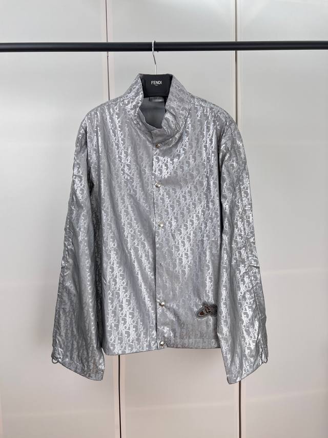 Dior迪奥满印反光薄款外套S M L Xl