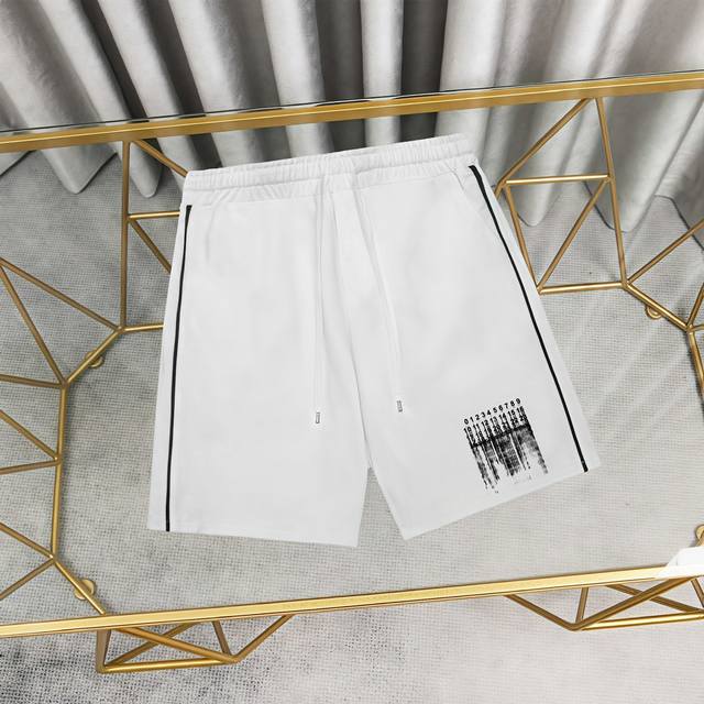 Madison Margiela 马吉拉印花纯棉卫裤短裤1:1对版面料380克毛圈高克重百分百纯棉 提前做过预缩水1×1双纱洗一辈子都不会变形的 男女同款 官网