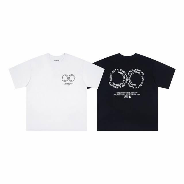 4039# Carhartt Wip 卡哈特 25Ss官网圆圈大印花男女同款颜色：黑 白 码数：S M L Xl 面料：潮牌双纱260克
