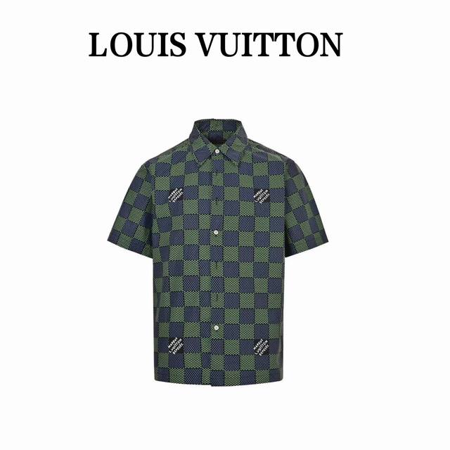Louis Vuitton 路易威登 25Ss Damier棋盘格短袖衬衫2025 Lv新款衬衫T恤出自 2025 春夏秀场，以摩登视角诠释 Damier 格纹