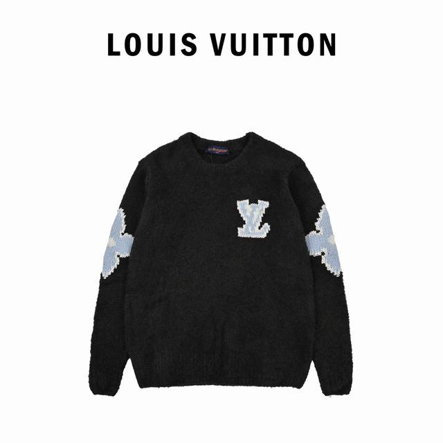 Louis Vuitton路易威登25Ss 滑雪Logo嵌花毛衣原12,800购入，滑雪Ski系列限定款。采用82%绵羊毛混纺18%锦纶棉线织成。由进口提花机织