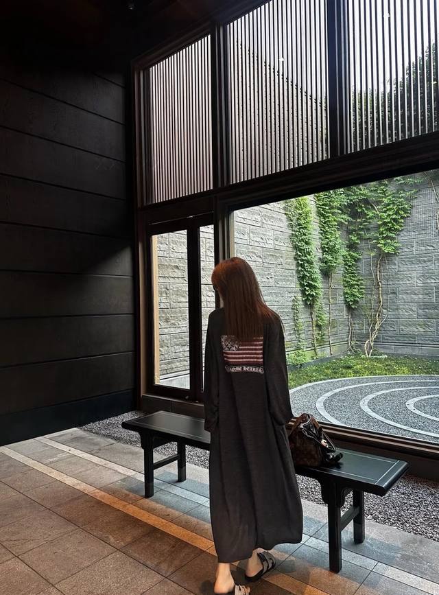 高定版 长裙款 Ch 克罗心 国旗防晒连衣裙绝美裙子 防晒又好穿随随便便一套就出门超绝的美式复古风Sml裙长 -121-122 胸围 -124-128：.克罗心