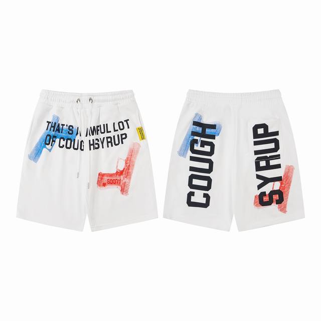 Ts26# 跨境高品质That's A Awful Lot Of Cough Syrup休闲短裤尺码 S-Xl