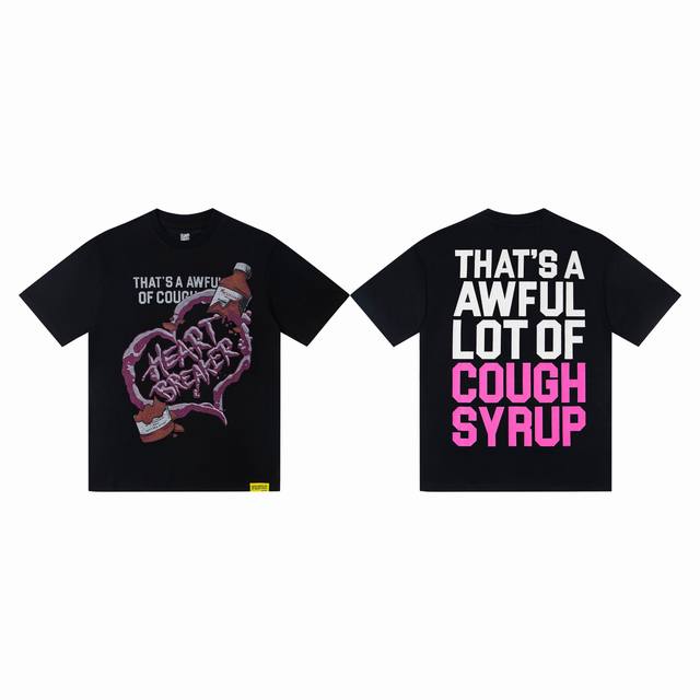 Ts15# 跨境高品质That's A Awful Lot Of Cough Syrup纯棉圆领T恤短袖 直喷+印花尺码 S-Xl