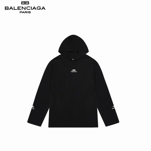 Balenciaga 巴黎世家滑雪系列3M刺绣联名长袖卫衣刺绣区分：田岛的机器就是牛 有在还原正品细节真的是用尽心机 成衣效果简洁大方 面料采用32S240G双