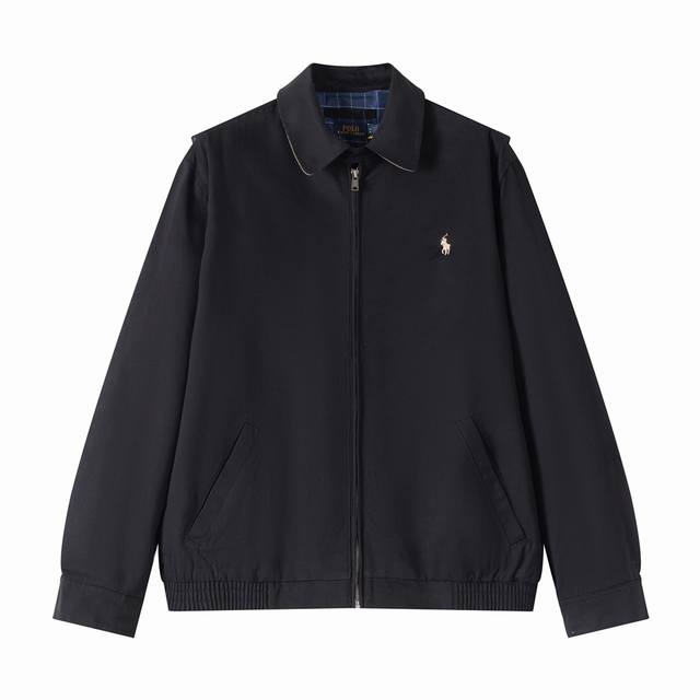 正确版本 顶级复刻，市场随意对比做的就是一个品质 Ralph Lauren 拉夫劳伦 经典男女同款老干部拉链夹克外套易梦玲同款 货号:Rl12168 众多穿搭博