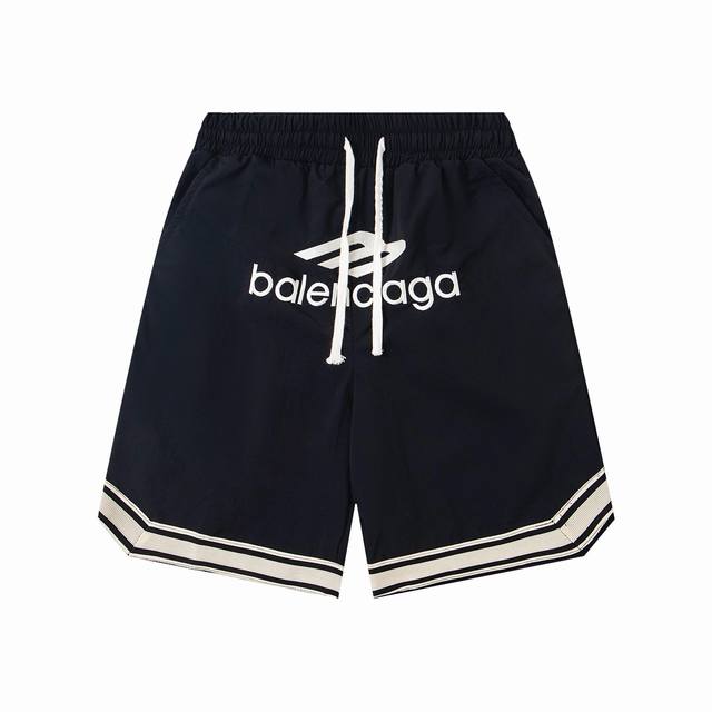 上新 款号：G701Balenciaga巴黎世家新款字母刺绣Logo织带短裤情侣款五分裤1采用高精度酷丝绵精梳面料，清爽丝滑透气 告别厚重感，上身超级有型，既轻