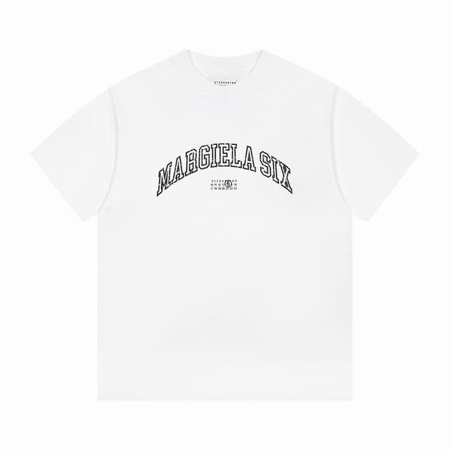 上新 款号:G815Maison Margiela 马吉拉Mm6新款胸前字母印花休闲圆领短袖T恤 小红书热门爆款｜明星网红同款穿搭 1面料采用26支270克纯棉
