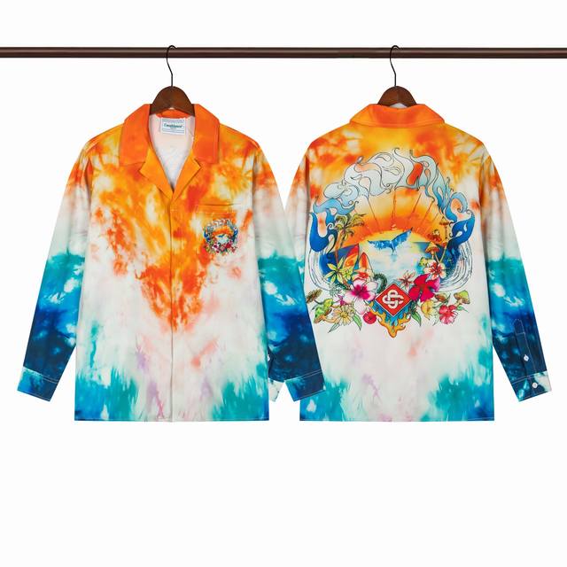 款号C606Casablanca 高品质沙滩系列长袖衬衫尺码M L Xl Xxl Xxxl