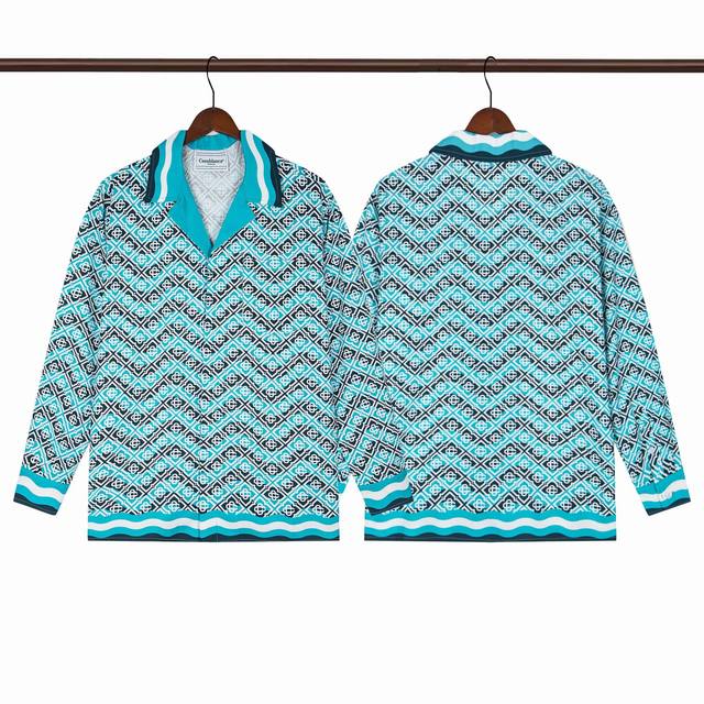 款号C605Casablanca 高品质沙滩系列长袖衬衫尺码M L Xl Xxl Xxxl