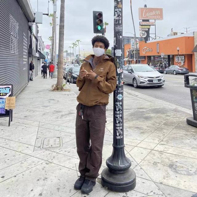 款号5077Carhartt卡哈特B136水洗做旧双膝帆布工装裤伐木裤 四色工装裤 B01伐木裤工装裤Vibe风神裤 Kenijima同款使用进口纱线定织出高密