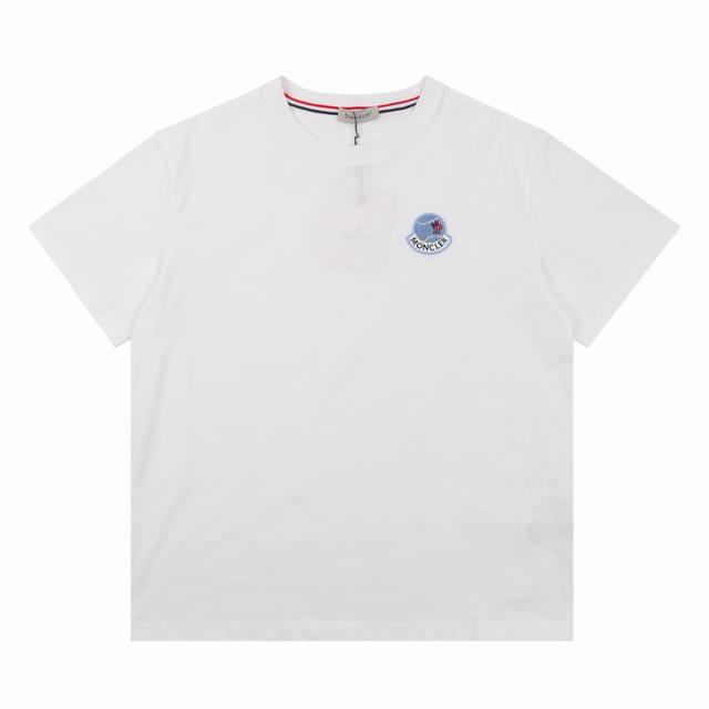 Monecler 蒙口 植绒徽标圆领短袖Size：S-L
