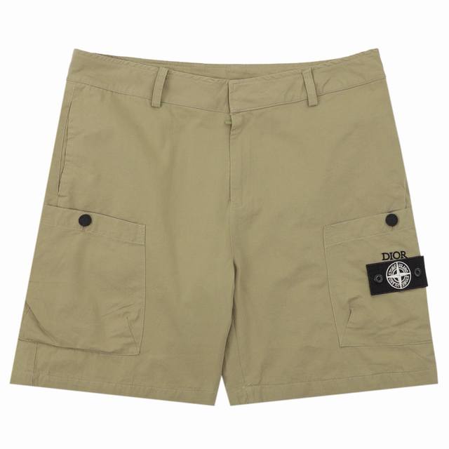 Cd X Stone Island 迪奥 石头岛联名徽标短裤Size：Xs-L