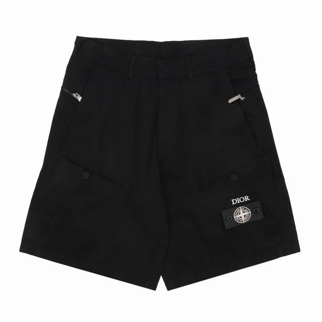 Cd X Stone Island 迪奥 石头岛联名徽标短裤Size：46-52