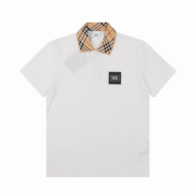 Burberry 巴宝莉 皮质徽标短袖Polo衫Size：S-Xl