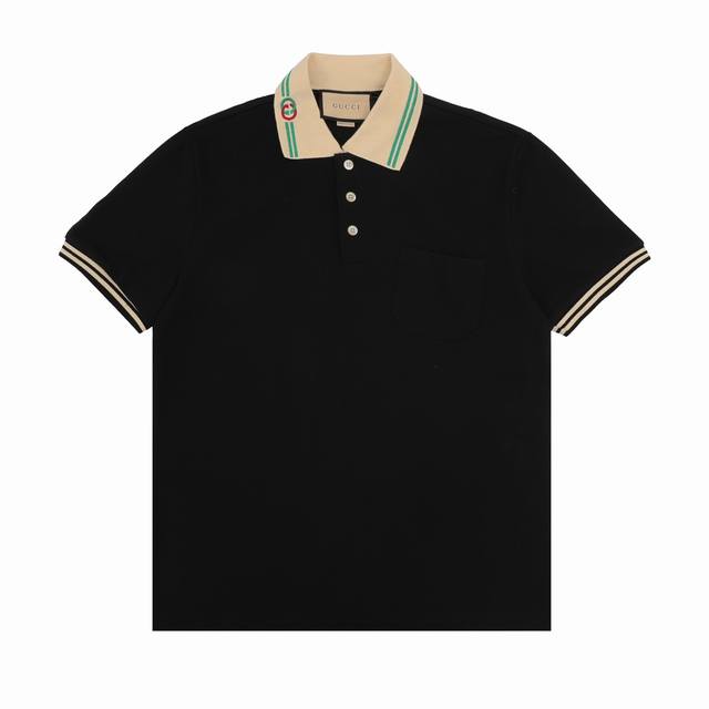 补齐Gucci 古驰 领口双G麻绳刺绣Polo短袖Size : Xs-L