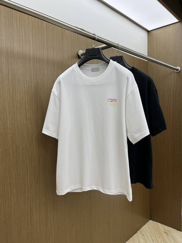 新品 Cd Ss春夏独家专供新款原单男士休闲短袖 高端定制 高端版本 时尚百搭爆款进口纯棉面料 手感超柔软细腻 穿着亲肤舒适 高端精品 代工厂P精细做工 上身非