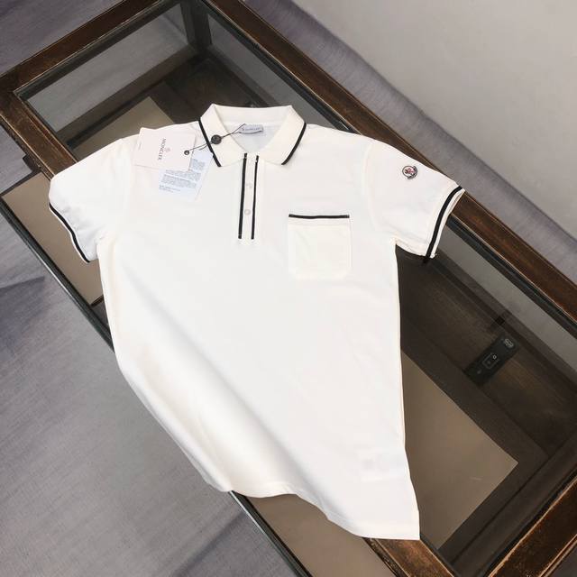 Cmon*Cler 蒙口 2025春夏最新款Polo衫～ 备受推崇 男女同款 商务休闲翻领Polo衫～很精致！ 三标齐全～合体的剪裁版型衬托出了极简主义的设计风