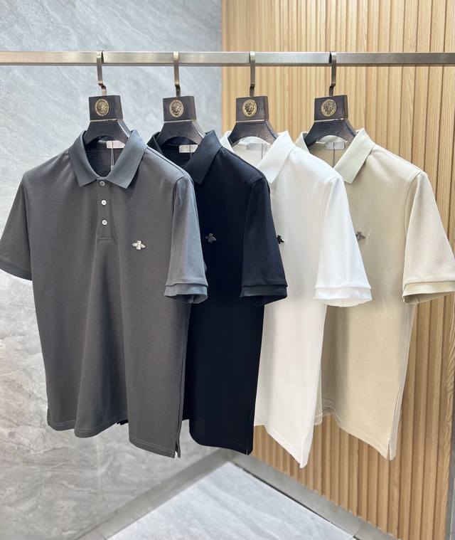 Dior 迪奥 2025年春夏新品上新 三标齐全 翻领短袖Polo衫 好货不用过多介绍 看细节 专柜码数：M-Xxxl 175 140建议L