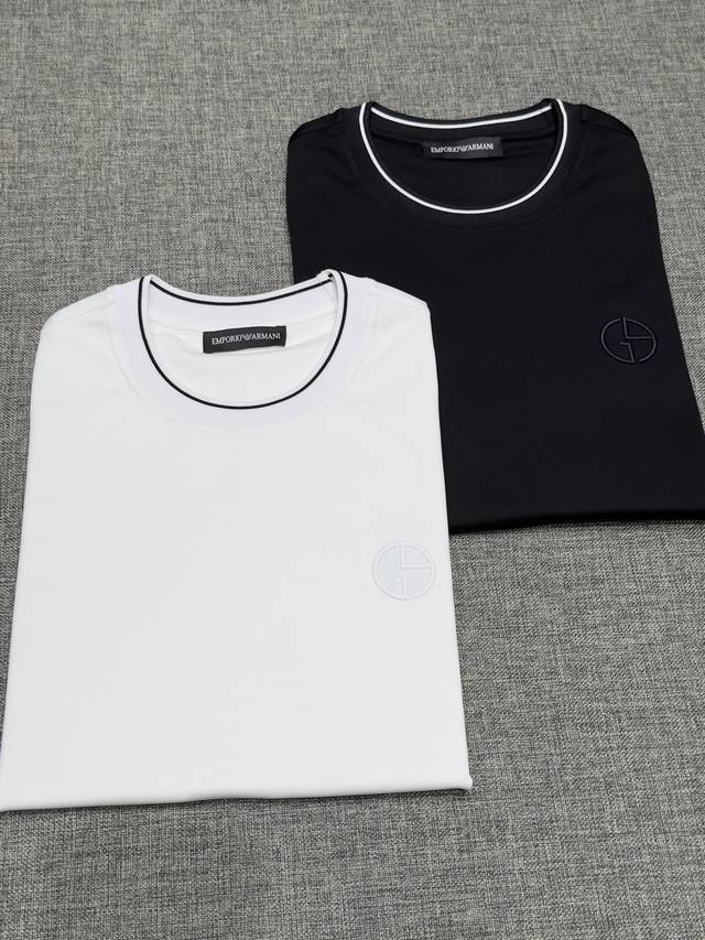 新品 Ag家族男士高端时装款圆领短袖T恤，香港洋行渠道货，高奢品鉴白金级单品，25年春夏新品，经典人气单品！超高版本！！客供埃及进口顶级面料，甄选尼罗河区域光照