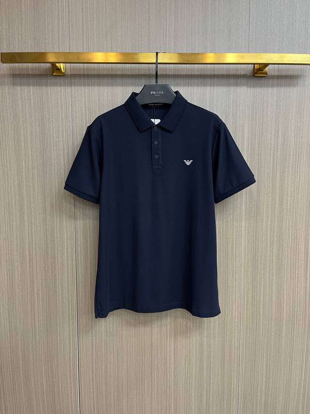 阿玛尼 2025Ss夏季新款字母Logo男士翻领Polo衫！经典商务男款，高端男装的天花板级别的商务男款！简约时尚大气不失优雅，单穿内搭体面过人，品质控 细节控