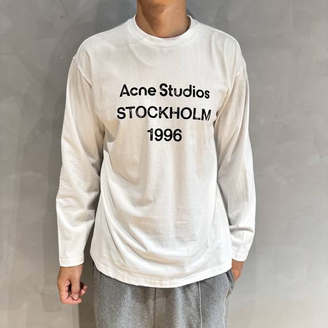 Acne Studios秋季新款长袖，采用优质棉质面料，亲肤舒适！版型完美！百搭款！Logo设计别具一格，上身效果潮流时尚活力满满！码数：Xs-L高端货品