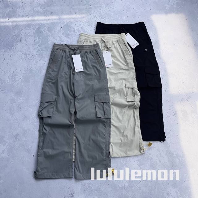 纯原臻品 原厂跟单 原厂品质Lululemon露露乐蒙 Dance Studio系列 25S S Lulu新款 纯色系女士中腰宽松系带飒爽工装机能复古运动休闲多