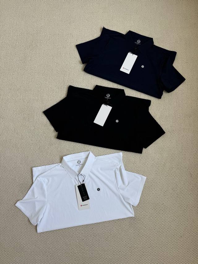 Lululemon 露露Uv-Protective 男士网球休闲衫 Striped Mesh Tennis Polo短袖男速干！！商品信息设计理念不怕汗水，冷静