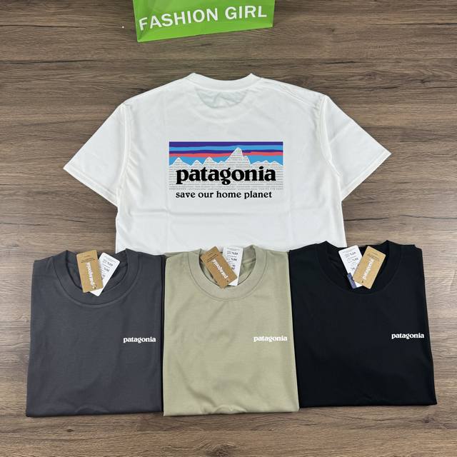 Patagonia巴塔哥尼亚 新款情侣款短袖T恤 如今热销的顶级流量款！高品质280克纯棉面料，品，宽松版型休闲舒适不挑人，日常都很实穿时髦百搭~夏季穿刚好而且