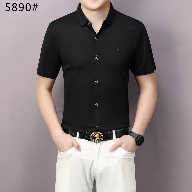 经典时尚翻领 Polo衫短袖 简约大气，时尚百搭，舒适挺阔，上身垂感好，商务休闲，时尚百搭！码数：M~3Xl