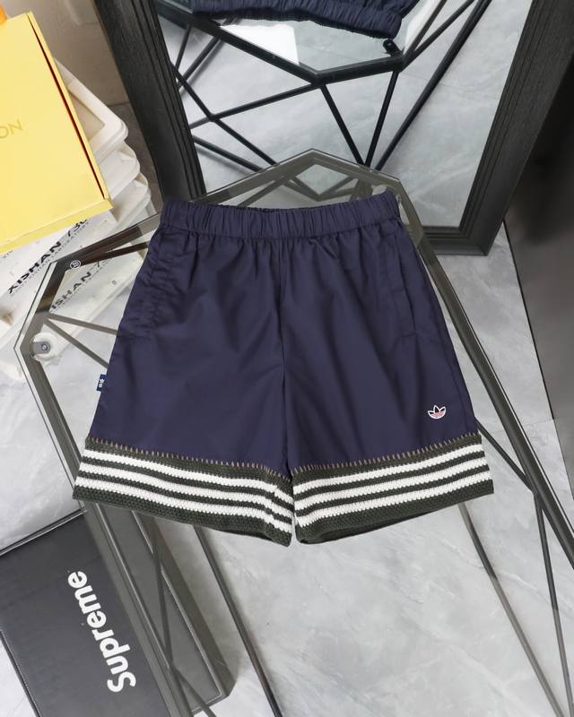 顶级版本］Adidas Originals X Clot 陈冠希三叶草联名款 Gender Neutral By Edison Chen 时尚简约百搭休闲短裤
