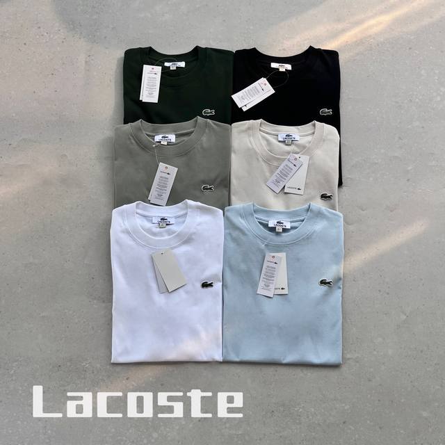 纯原臻品 原厂跟单 原厂品质 高克重纯棉Lacoste法国鳄鱼 25Ss新品 莫兰迪色系马卡龙六色 高定复古休闲百搭经典基础小标鳄鱼刺绣Logo 简约时尚高端定