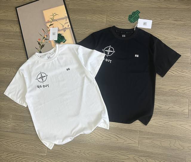 Kolon Sport X Inapsquare 可隆 联名款 Ss25 户外休闲速干防晒透气抗菌圆领字母汽车植物圆领宽松短袖T恤 面料：采用40织双纱320克