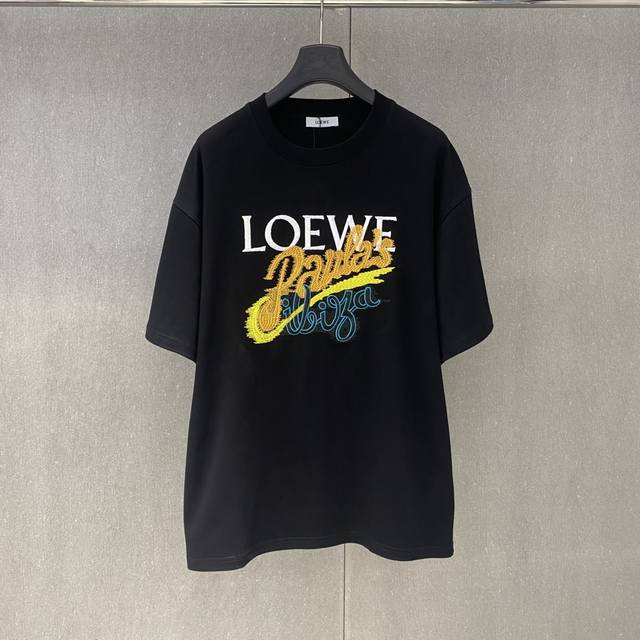 Xp Loew 2025春夏季新款字母彩绘刺绣工艺短袖码数：S-Xl