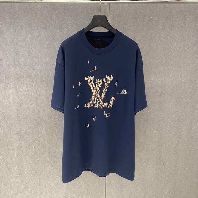 Xp 驴家 2025春夏新款Lv刺绣字母Logo图案短袖码数：S-Xl