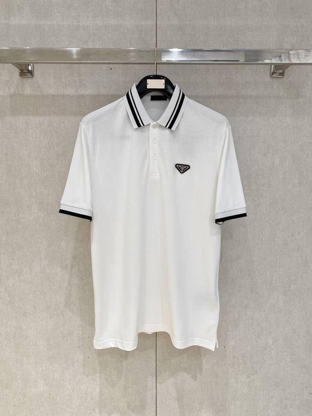 Xp Prada 2025年新款官方同步 商务首选时尚个性 百搭潮流纯原品质 原版面料吊牌 领标 水洗麦 三标齐全颜色:黑色 白色尺码:S-Xl