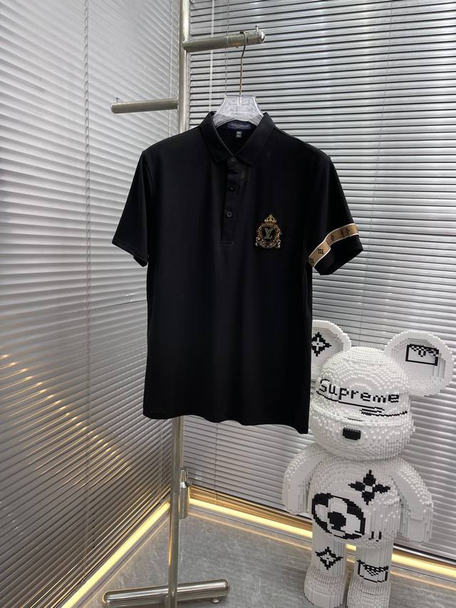 Qq 新品 ..Louis Vuitto*路易 春夏新品 时尚Polo 翻领短袖 高级定制百搭款式 任何人都可以轻松驾驭 面料全订制工艺 胸前奢华经典品牌Log