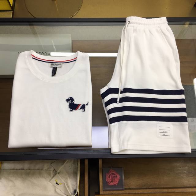 Shi 新品背心套装 T.B 拆卖独家爆款火爆Tb 动物狗狗系列背心套装独家定制贵柜级双面空气珠地面料，清爽柔软吸汗，夏日时尚必备重工艺顶级进口水溶绣花可爱小狗