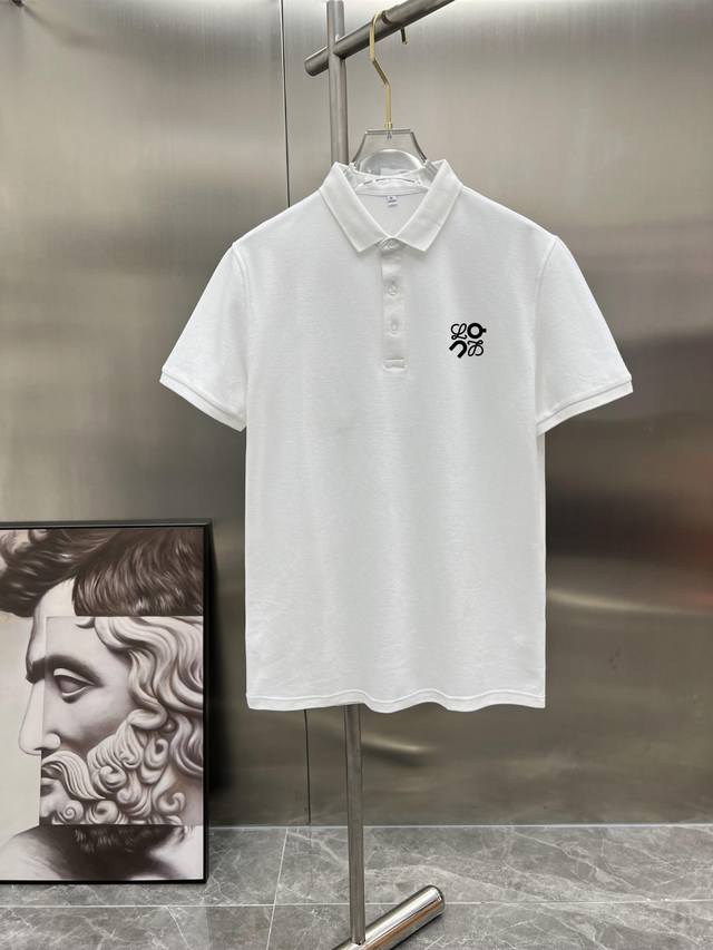 罗意威 新款T恤翻领短袖Polo衫，专柜定制面料 透气舒适度高，细节无可挑剔，品牌元素设计理念，体现高品质。手感细腻柔软！呈现休闲裁剪，上身版型超赞！码数：M-