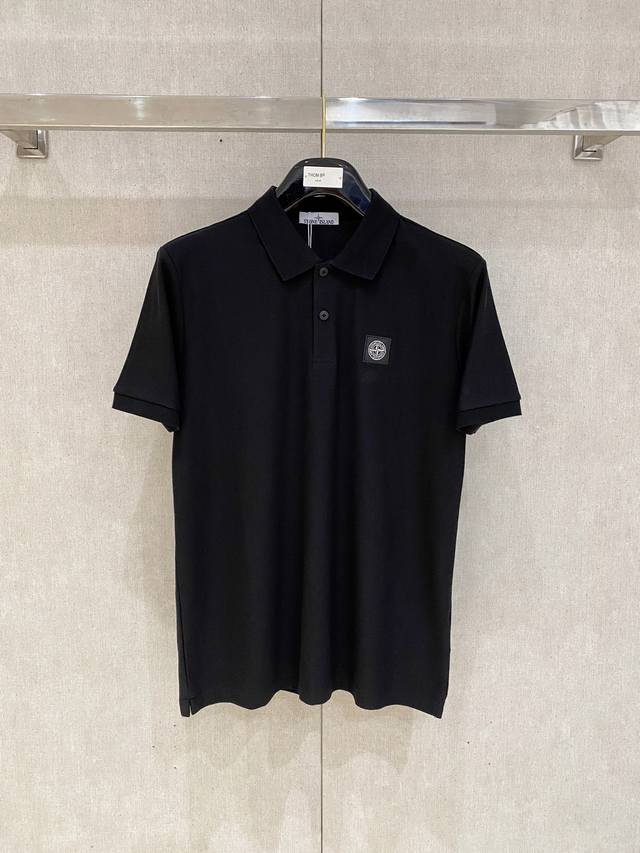 石头岛 2025Ss夏季新款字母Logo男士翻领Polo衫！经典商务男款，高端男装的天花板级别的商务男款！简约时尚大气不失优雅，单穿内搭体面过人，品质控 细节控