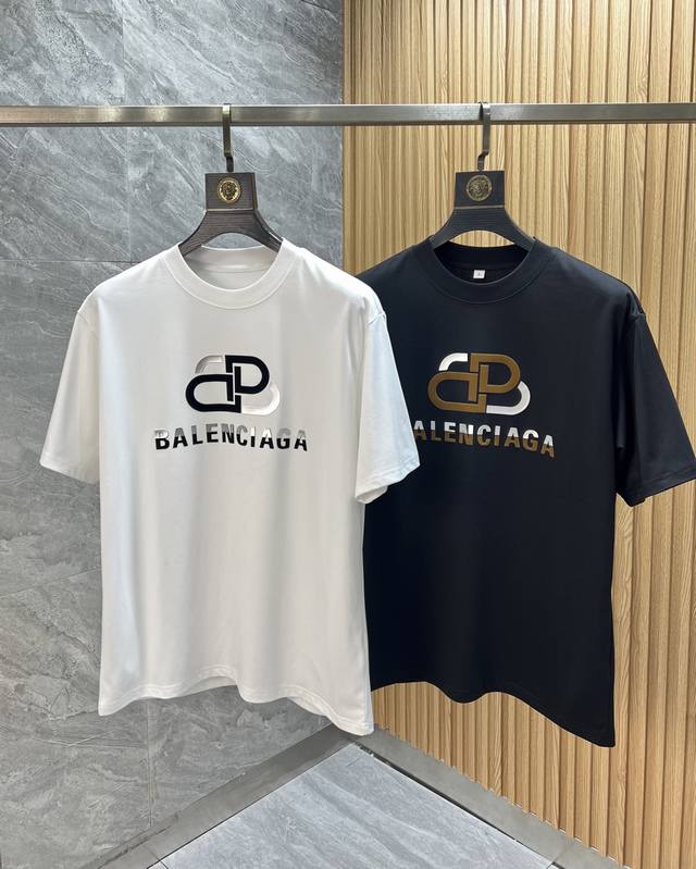 Balenciaga 巴黎世家 2025春夏新品 三标齐全 短袖T恤 好货不用过多介绍 看细节 专柜码数：M-Xxxxl 175 140建议L