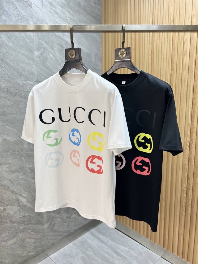 Gucci 古奇 2025春夏新品 三标齐全 短袖T恤 好货不用过多介绍 看细节 专柜码数：M-Xxxxl 175 140建议L
