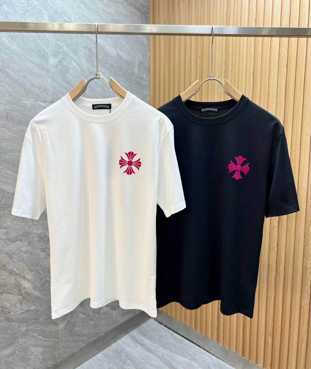 Ch 克罗心 2025春夏新品 三标齐全 丝光棉 短袖T恤 好货不用过多介绍 看细节 专柜码数：M-Xxxl 175 140建议L