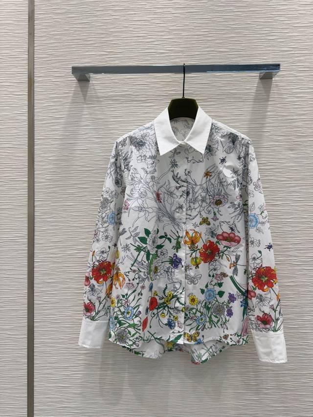 Gucc* 2025Ss新款 印花面料 简约中流露出高奢 整件衣服做工更是非常精细！ 版型简单一目了然，美伦美幻 低调又要引人注目，必选这款 Sml S后中长7