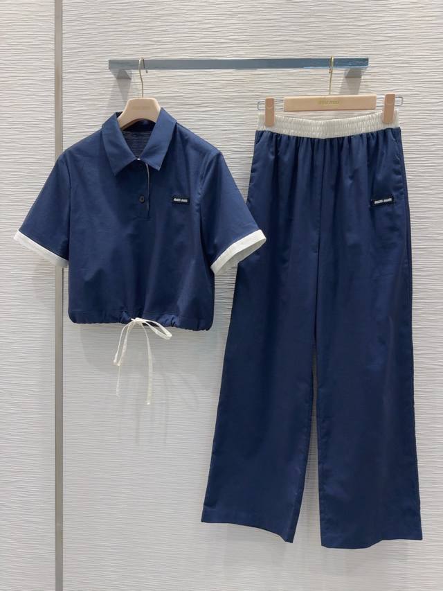 Miu Mi*2025Ss新款套装 20%亚麻+80%棉 限定系列！设计感拉满的绝绝子套装！ 时髦低调气质又奢华高级！版型百搭不挑人，做工品质看细节。白富美必入